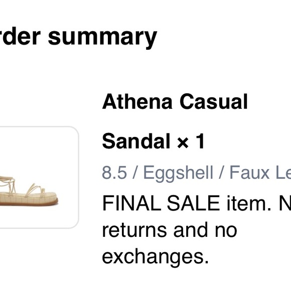 Schutz Athena Casual Sandal Women's Eggshell 8.5 NWT - Picture 2 of 4